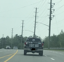 Spotted in Barrie Ontario probably because hes buried his face in booty