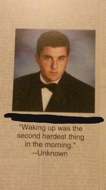 Spotted in my friends yearbook  Class