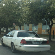 Spotted this good guy Crown Vic owner in Houston