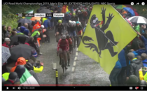 Spotted this Ned Flanders flag during the UCI World Championships