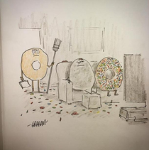 Sprinkles and Powdered Donut had turned out to be horrible roommates for Plain Old-fashioned