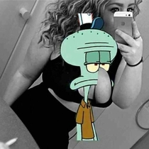 Squidward nose boob