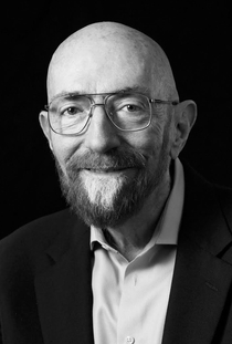Squint and it looks like physicist Kip Thorne is sticking his tongue out like Einstein