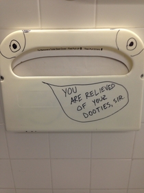 Stall humor is a must
