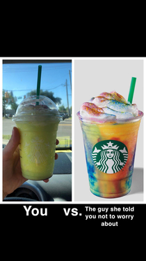 Starbucks tie dye frappe