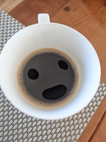 Startled Coffee this morning