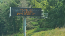 State of Virginia road sign on July th weekend