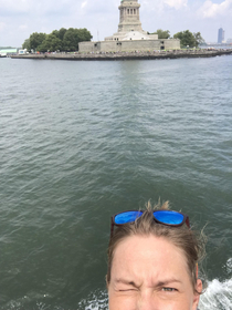 Statue of liberty selfie Nailed it