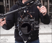 Steadicam aka the piece of magic that helps movie cameras shoot so smooth