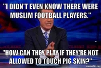 Stephen Colberts take on the NFL Muslim player end zone prayer controversy