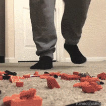Stepping on Lego
