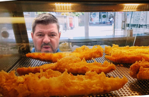 Steven Gerrard waiting for his chippy