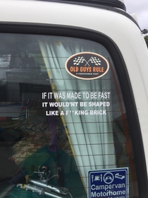 Sticker on a van