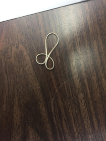 Still laugh whenever I drop a rubber band on the table and this happens