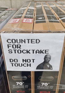 Stocktake is so tedious so my signs had better work