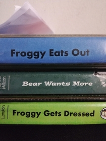 Story tapes my son borrowed from the library