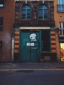 Street art in London stealing street art in London