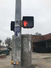 Street sign was almost shocking today