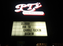 Strip clubs sign in my hometown