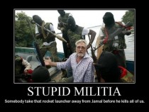 Stupid Militia lose that rocket launcher