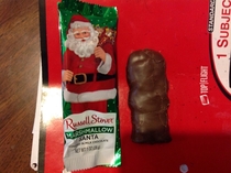 Stupid shit-shaped Santa