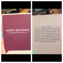 Such a touching birthday card