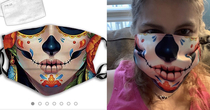 Sugar skull face mask