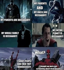 Super heroes and their dead parents
