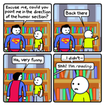 Superman in the Library