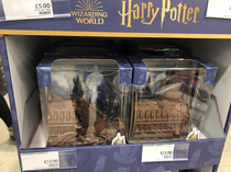 Supermarket in the UK selling chocolate hogwarts before Voldemort and after Voldemort
