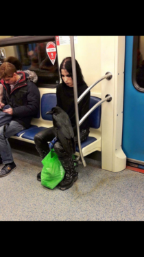 Sure youre goth but are you dejectedly riding the subway with your raven goth