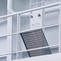 Suspicious ladder on a Norwegian ferry