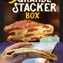 Taco Bells grande stacker box