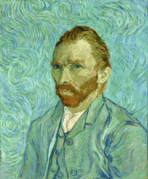 Tadao Cern made a digital recreation of Van Goghs most iconic self-portrait using photography and digital retouching