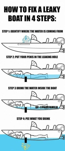 Take a leak for the leak