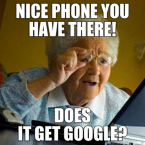 Talking technology with granny