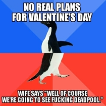 Talking to the wife about valentines day when she drops this on me