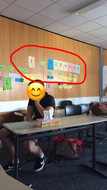 Tb to when we had a ABC wall hanging in our classroom It took the teacher two weeks to notice
