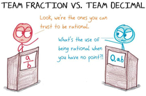 Team Decimal vs Team Fraction
