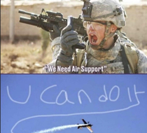 Technically it is air support