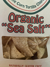 Technically Salt is inorganic but I guess Sea Salt fixes that pesky issue