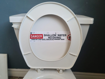 Tenants moved out and left this sticker in the toilet I wonder what happened that lead to this