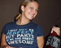 Terrific messages on girls T-shirt