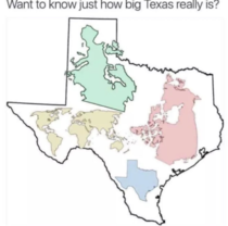 Texas can fit in Texas over  times