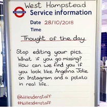 TfL thought of the day