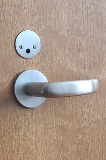 th day in the hospital Just noticed this on the bathroom door