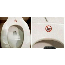 Thank god I saw the sign I was just about to do that