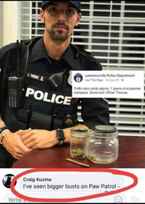 Thank you officer Thomas very cool