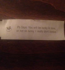 Thanks fortune cookie