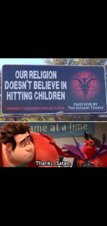 Thanks Satan